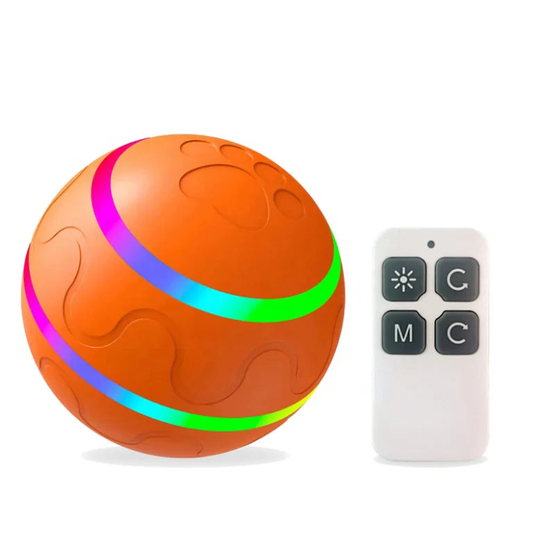New Automatic Remote Control Luminous Pet Ball Funny Dog Bite-resistant Pet Cat Toy Waterproof Charging Dog Toy Ball