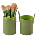 10-Piece New Set Super Soft Fiber Hair Makeup Brushes Wooden Handle Concealer Finished Spot Packaging Tools for Shaving Brush