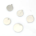 Stainless Steel Circle Round piece Maple Leaf Pendant Necklace bracelet diy stainless steel Ornament accessories