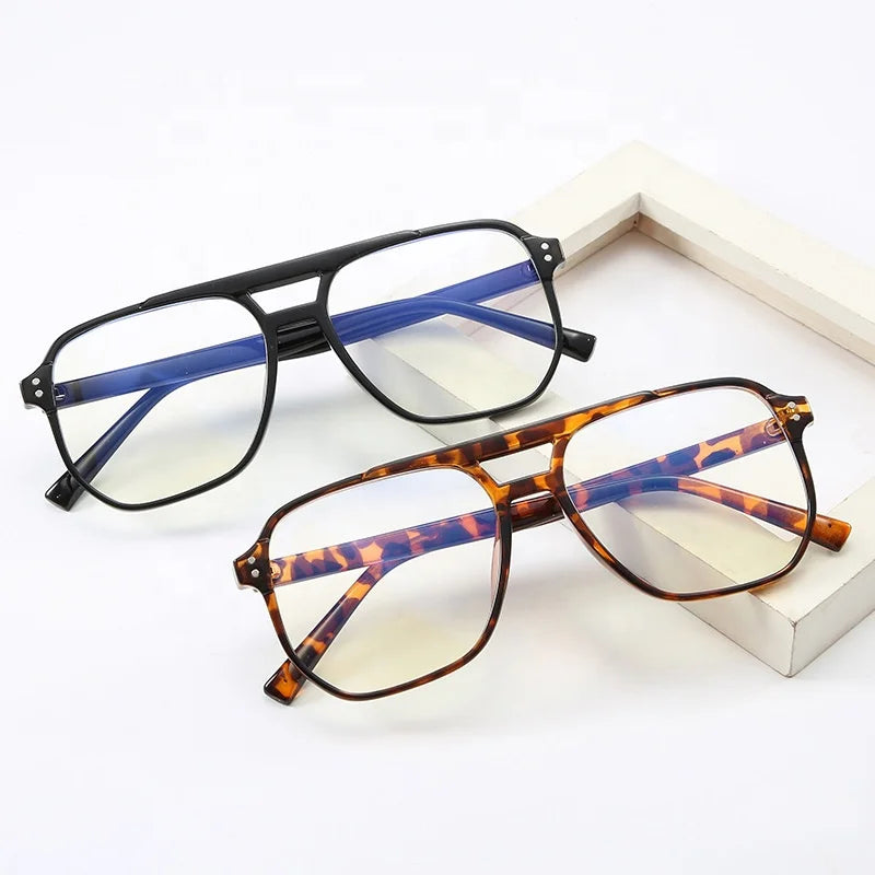 Korean Style Trendy One Piece Fashion Blue Light Blocking Glasses INS Optical Frame