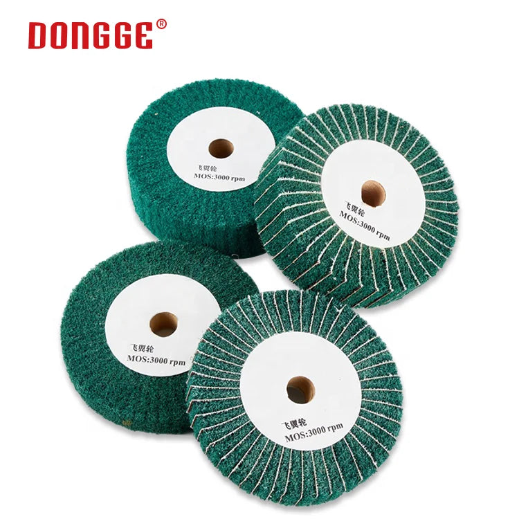 Hot Selling Good Quality DONGGE Brand Abrasive Tools Non-Woven Sanding Polishing Burnishing Wheel Stainless Steel