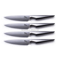 Four Pieces Steak Knife Set All Steel Heavy Feel Kitchen Knife Stainless Steel Knife Blade with Ergonomic Grip