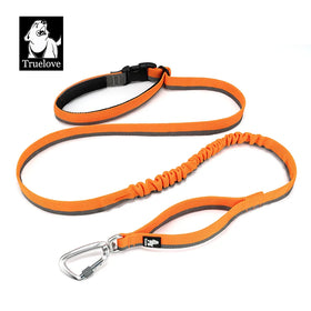 Truelove Wholesale Highly Elastic Heavy Duty Dog Cat Leash Adjustable Reflective Hands Free Bungee Durable Nylon Pet Lead Rope