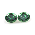 Wholesale Price AAA Oval Cut Dark Green CZ Synthetic Gemstone Cubic Zirconia Loose Stones for Jewelry