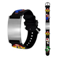 Custom Engraved Silicone Bracelet Sorority Multicolor Wristband PVC Bracelet Friendship Rubber Bracelet