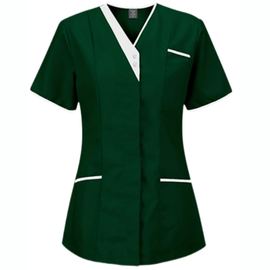 42060 Quick Ship V Collar Button Scrubs Uniforms Sets Nurse in Bulk Price Racing Suit Rally Woman Satin Night Suits for Women