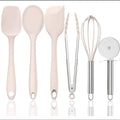 Silicone Spatulas Set 5 Pieces Heat Resistant Rubber Spatula Set Kitchen Utensils for Baking Cooking and Mixing
