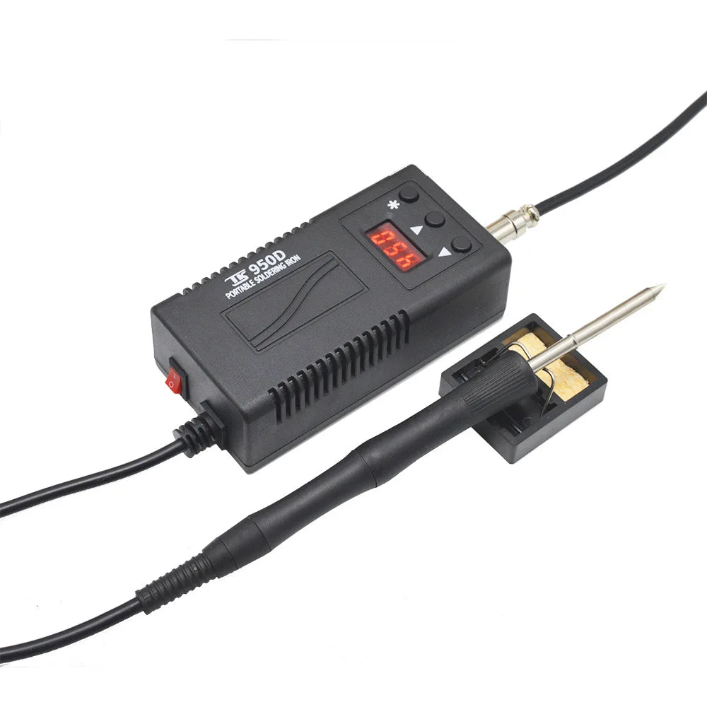 950D Electric Soldering Station 50W Thermostat Digital Display Constant Temperature Needle Tip 6A 220V Integrated Heating Core