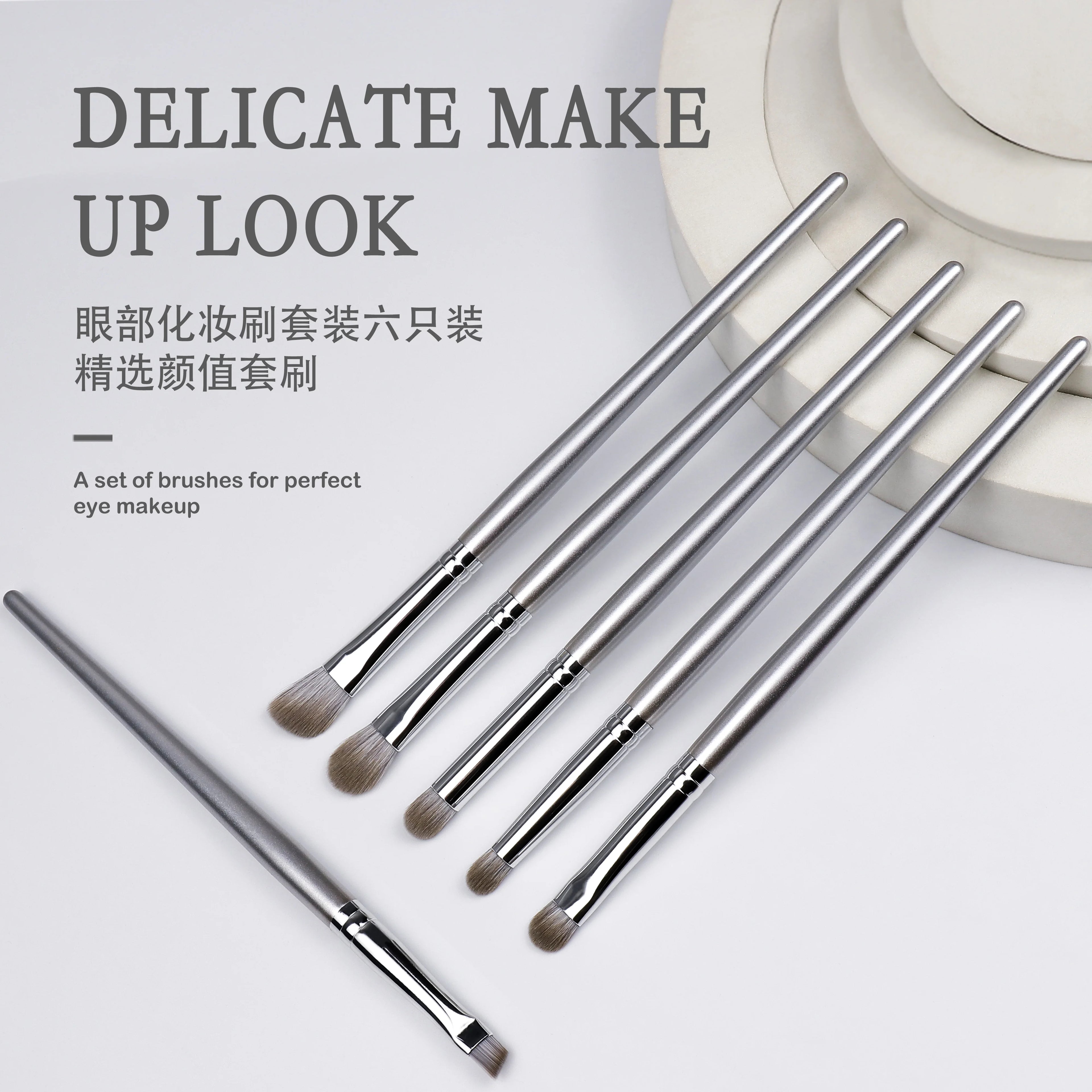 Luxury Vegan Makeup Brushes Eyeshadow Brush Sets Eyeliner Brush Makeup Tools Synthetic Hair