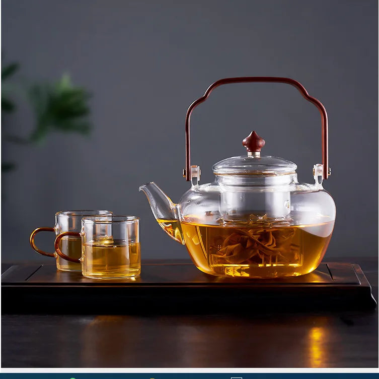 Fire-cooking Teapot Electric Ceramic Stove Dual-purpose Teapot Household High-temperature-resistant Teapot Tea Water Separation