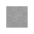 5mm thick 3D Foam Brick Wall Sticker Grey Line Combined with PE Flower Decorative Vinyl Sticker for Home Decoration wall decals MegaBDM