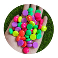 Bulk Rainbow Color Chocolate Bean Flatback Rein Cabochons Mini Doll House Chocolate Candy Dessert Slime Beads for Nail Art Decor