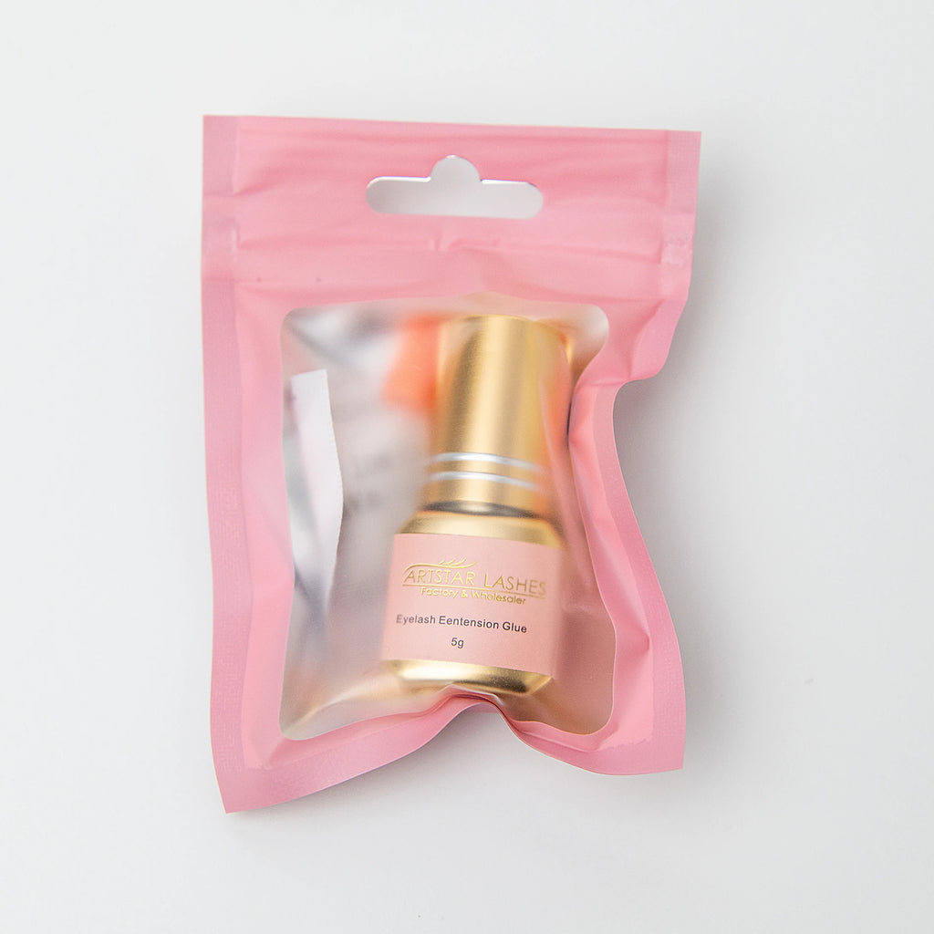Eyelash Extension Glue Waterproof Lash Glue 7-8 Weeks Lasting Time Strong 0.5-2 Second Drying Time Lashes Adhesive