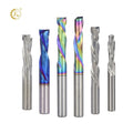CNC Bits Down Cutters Spiral Compression CNC Router Bit Carbide up Down 2 Flute Solid Carbide Spiral Compression Router Bit