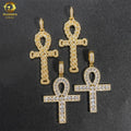 Pass Diamond Tester Fashion Hip Hop Style Gold Plated Silver 925 Iced Out Cross Moissanite Pendant