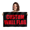Promotional Product 100%Polyester Digital Printed Hand Waving Flag Staffs Custom Vibrate Durable Canada Shandong Made