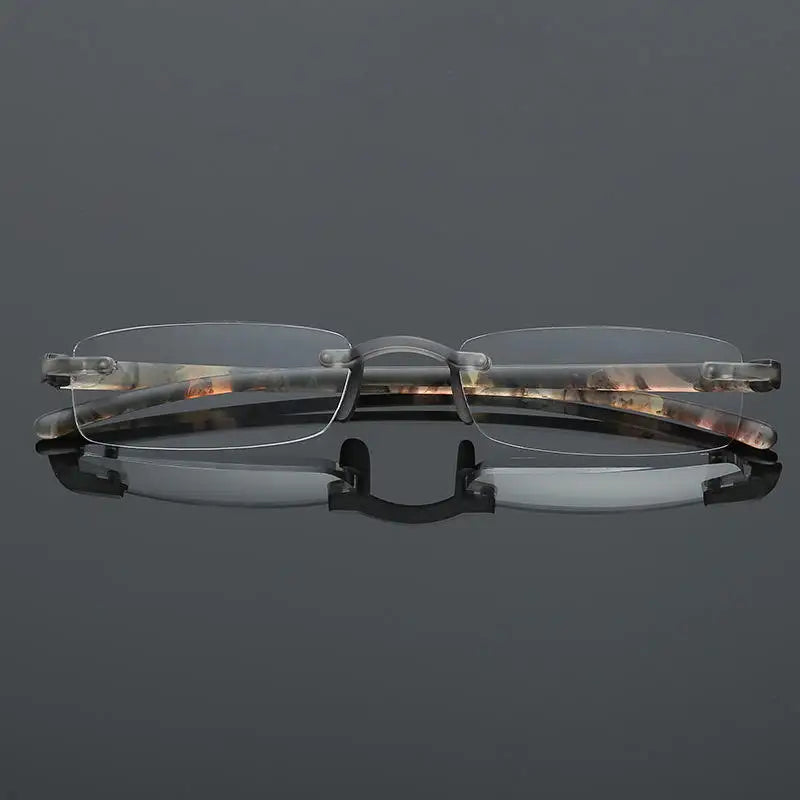 New Eyeglasses Rimless Reading Glasses Unisex Wholesale High Definition PC Lens TR90 Pack of Flowers Reading Glasses