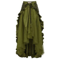Women's Steampunk Gothic Wrap Skirt Victorian Ruffles Pirate Skirt