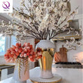 Wholesale  Luxury Gold Ceramic Flower Vase Interior Ginger Jar for Home Living Room Tabletop Ornaments