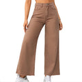 Light Brown High Waist Wide Leg Denim Jeans Women's Baggy Style with Casual Woven Weave Simple Fashion Loose Fit