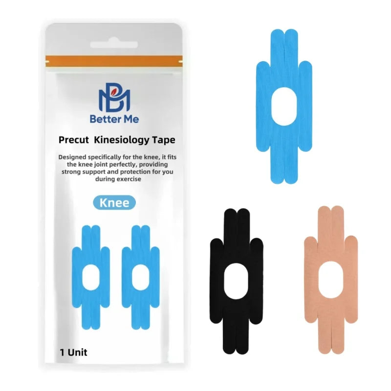 OEM Customized Pre-cut Single Patch Kinesiology Tape 96% Cotton 4% Nylon for Winter Sports (Skiing/Snowboarding) Knee/Shoulder