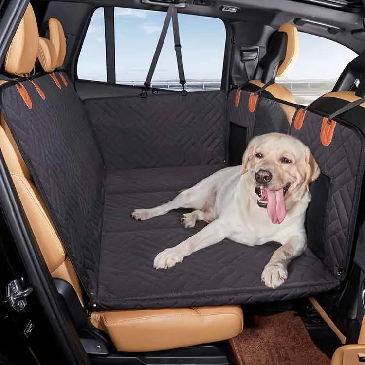 Wholesale Multifunctional Waterproof 600D Oxford Fabric Visible Mesh Middle Dog Car Seat Cover for Back Seat Extender