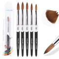 IPHF Kolinsky Acrylic Nail Brush Customized Sable Hair Nail Paint Brushes Nail Art Brush Set
