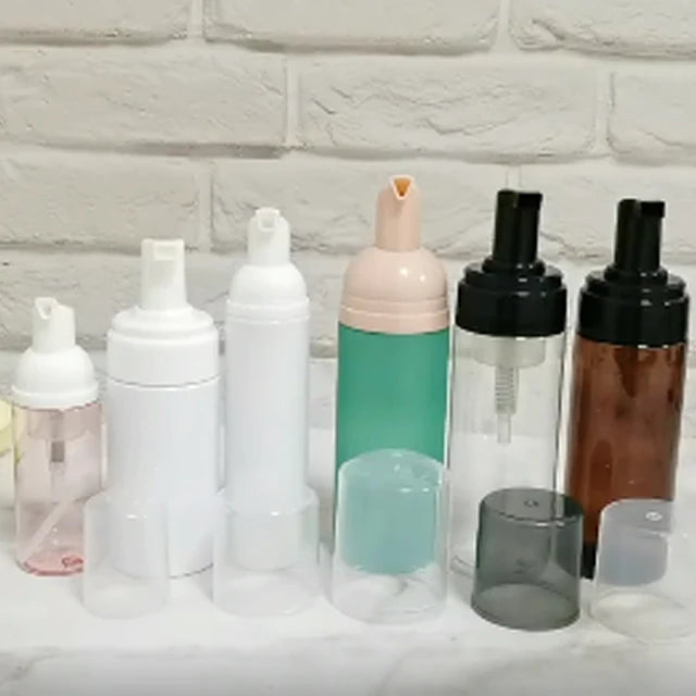 Colorful Plastic PET Shampoo Dispenser Pump Sprayer 42mm Foaming Soap 150ml/200ml Screen Printing