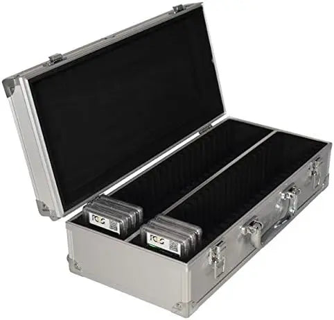 Durable Aluminum Slab Cases (50 Coins with Handle)-OEM/ODM Customizable Anti-Dust Storage