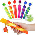 Silicone Popsicle Mold Single with Drip Guard Lid Homemade Ice Cream Maker BPA Free for Kids Freezer Safe
