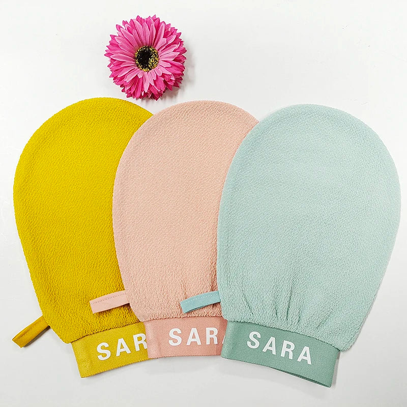 2023 New Design Fashion Viscose Exfoliating Scrub Mitt Hammam Scrub Bath Glove Magic Peeling Glove