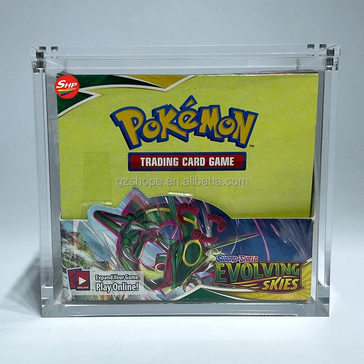 SHP Wholesale Pokemon Booster Box 1st Edition  Acrylic  Case    Cards English TCG  Booster Box Protector  Case