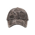 New Released Unisex 6-Panel Baseball Cap Waxed Holes Europe/US Cross-Border Outdoor Sun Hat Soft Metal Buckle 100% Cotton 3D