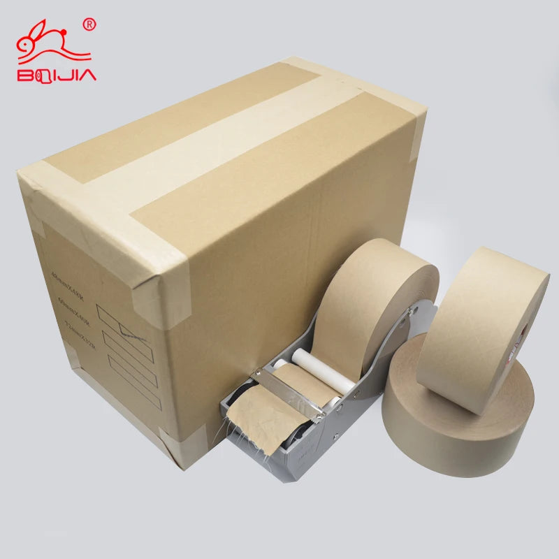 Wholesale Custom Writable 30mm Paper Kraft Tape 3 Inch Kraft Brown Eco Packaging Self Adhesive Gummed Kraft Tapetenkleister