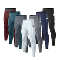 Men's Casual Quick-Drying Fitness Running Training Tights Breathable Elastic Side Flap Pocket Pants for Sports Straight Pattern