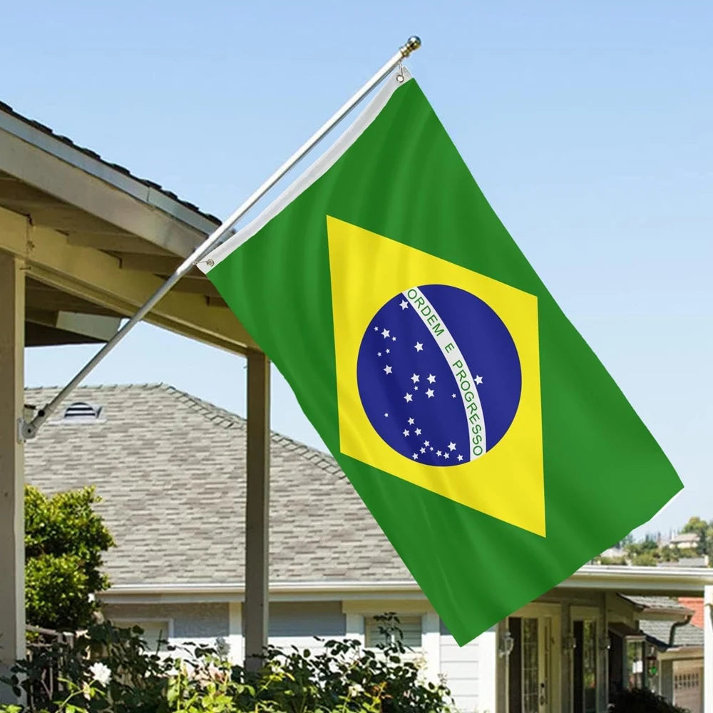 Brazil Flag 3*5ft Brazilian Body Shawl Flags World Flag Cup 48 Teams Flag Brazil Car Cover Flag