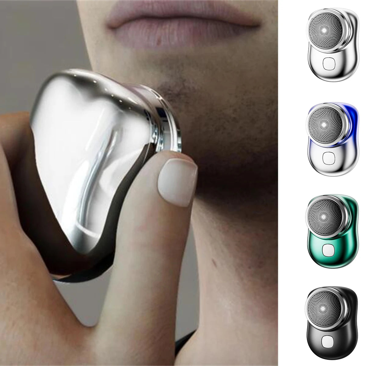 Mini-Shave Portable Electric Shaver Razor for Men USB Rechargeable Shaver Home Travel