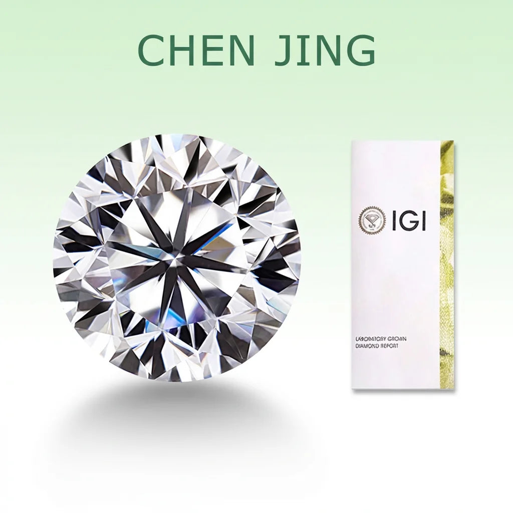 Ring 1-5ct Synthetic Large Lab Grown Brilliant Cut Diamond IGI  Certified White Loose Diamonds from CVD HPHT Vatements