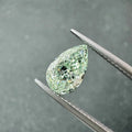 Good Product 1.8 CT Pear Cut Diamond IGI Certified VVS2 2EX Loose Diamonds Hpht  Lab Grown Pear Fancy Intense Green Lab Diamond