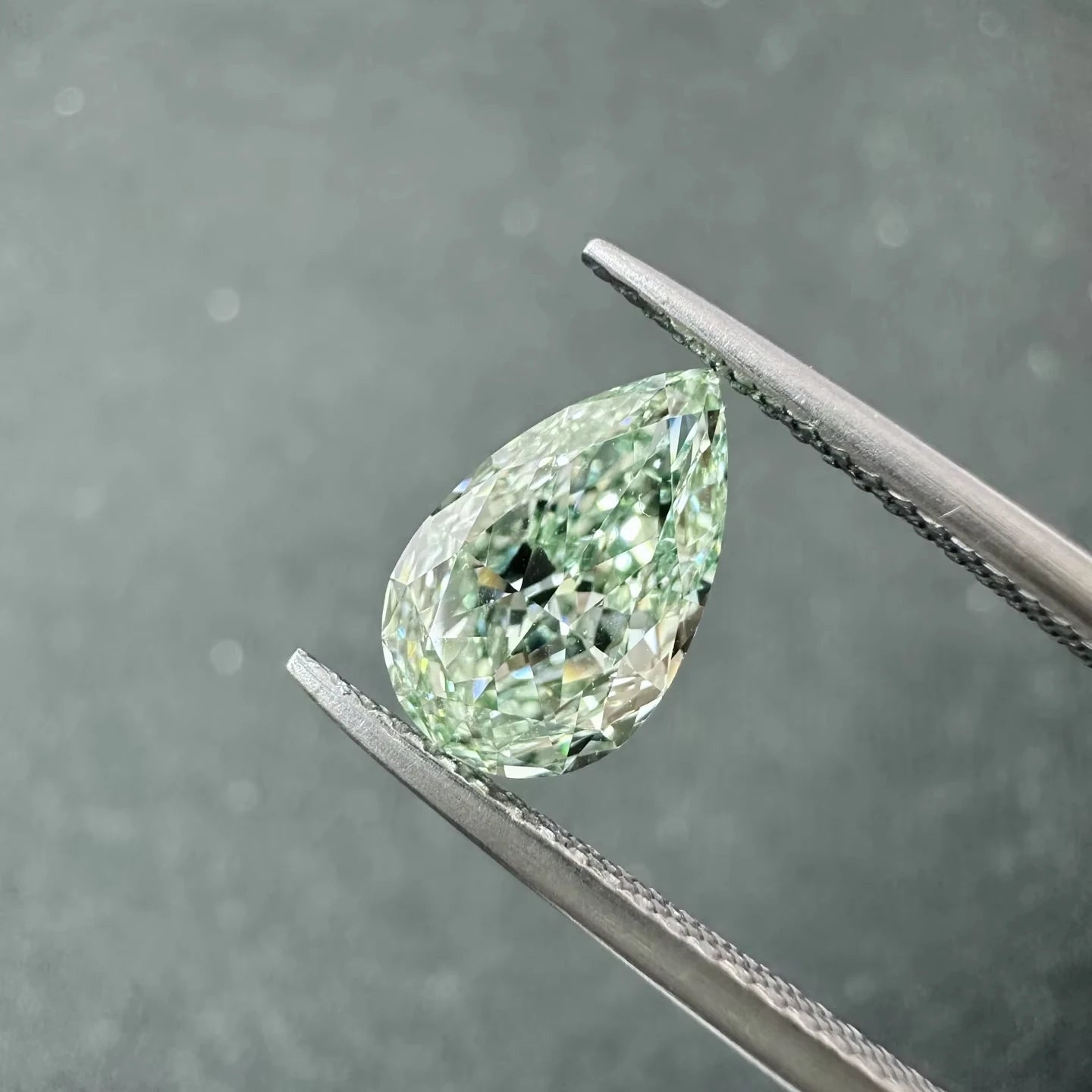 Good Product 1.8 CT Pear Cut Diamond IGI Certified VVS2 2EX Loose Diamonds Hpht  Lab Grown Pear Fancy Intense Green Lab Diamond
