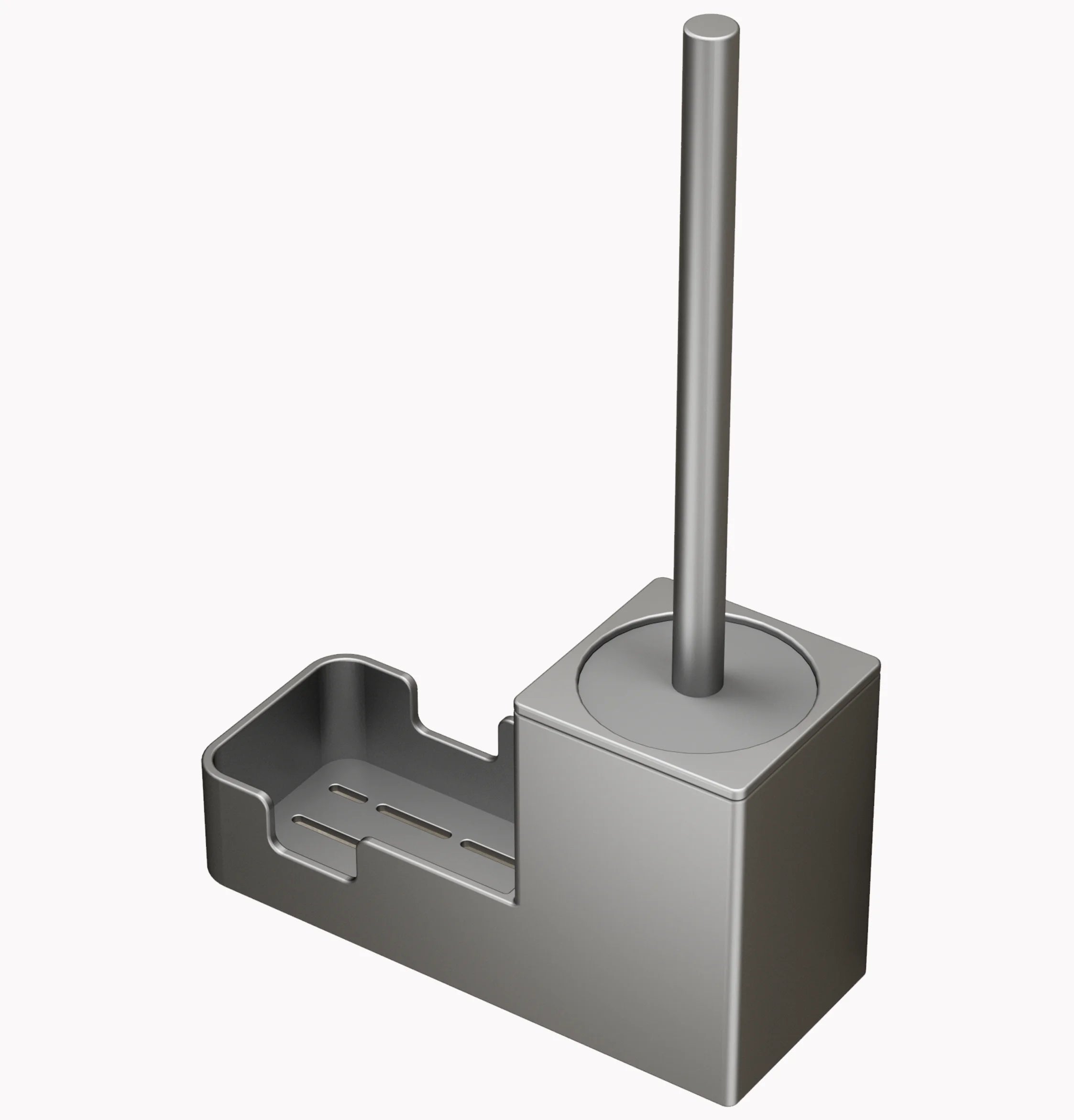 Bathroom Brush Cleaner Holder Dispenser Toilet Scrubber Deep Cleaning Wall-Mounted Toilet Brush Cleaner