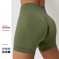 Custom Logo Seamless Gym Yoga Shorts Leggings Womens High Waist Cycling Biker Shorts
