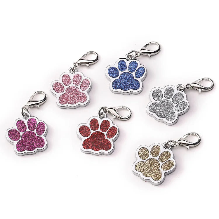 Manufacturer Paw Shape Personalized Pet ID Tags Laser Engraving Dog Tag