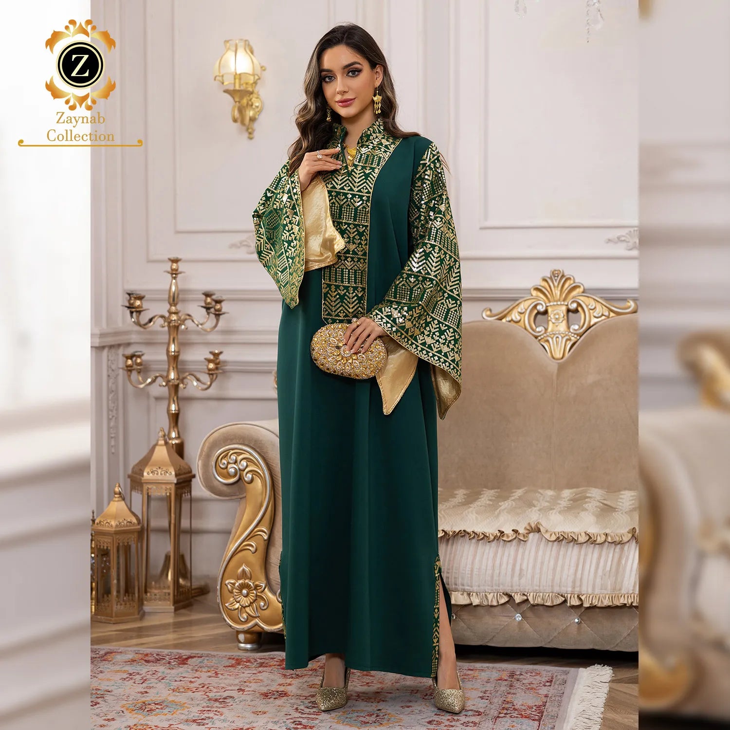 Zaynab Elegant Abaya Women Dress Abaya Wholesale Dubai Women Dress Wholesale Evening Elegant Abaya