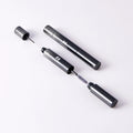 HUIHO Fashion Design Glitter Double Ended 4ml+4ml Aluminum Mascara Tube Refillable Cosmetics Packaging Empty Mascara Case