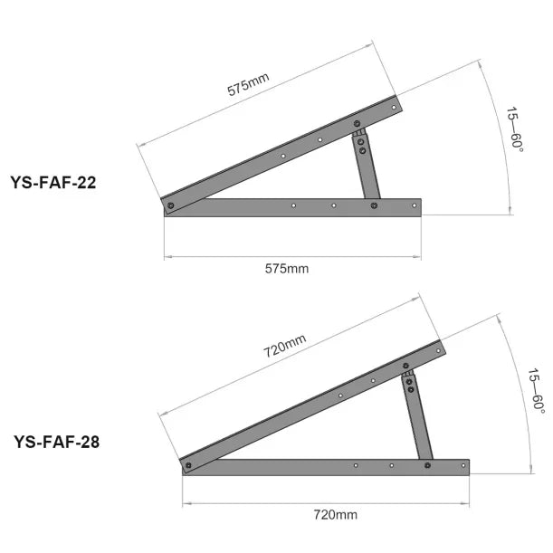 Yuens OEM Factory Price Portable Adjustable Rack Aluminum Solar Panel Support 100-350 Watt Triangle Flat Roof Mounting Bracket