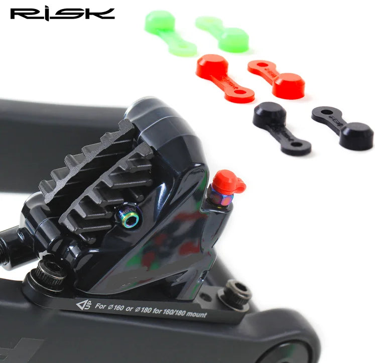 RA145 RISK Silicone Bicycle Hydraulic Bleeding Hole Cover Dust Proof Folding MTB Road Bike Bleed Screw Cap