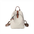 Andong Leather Fashion Backpacks for Women Genuine Cow Leather Ladies Square Pattern Shoulder Bag Travel Backpack Classic 8380-1