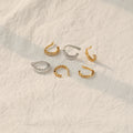 Hot Selling Korean Style Cubic Zircon Ear Cuff Luxury Design Girl Fashion Tiny CZ Clip-on Earrings for Women