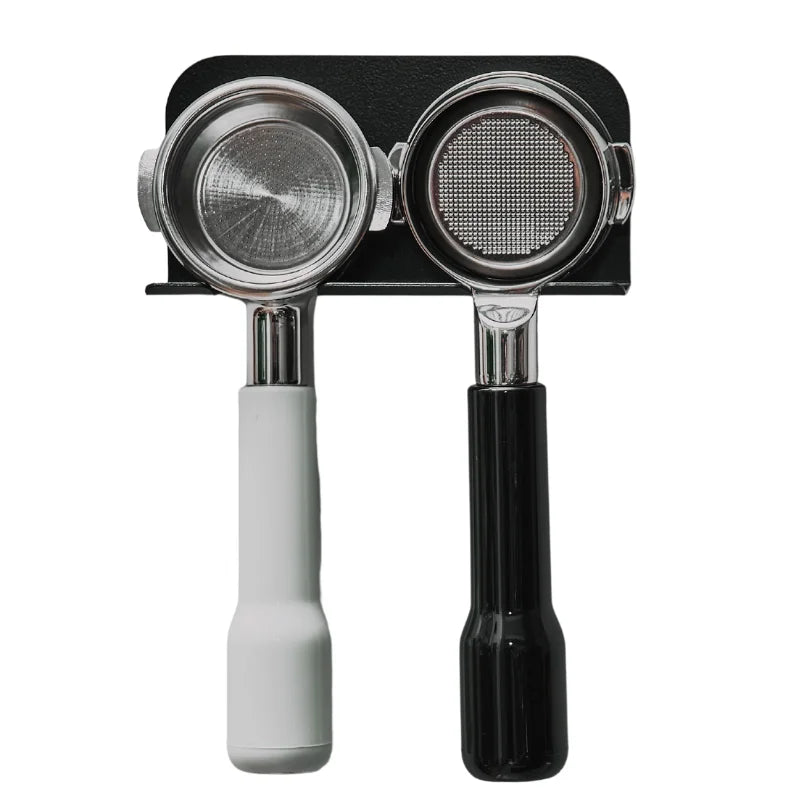 Aluminum Eco-Friendly Stocked Modern Wall Mount Holder Portafilter Rack for Coffee & Tea Tools Home Kitchen Use